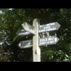 A slightly unusual signpost at the bottom of Stokenchurch Hill. I don't know whose glasses those are...