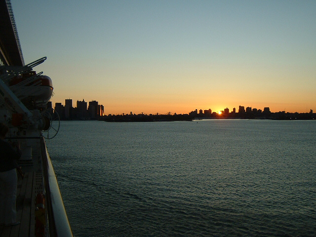 Sunrise! I like the way it reflects off those buildings along what I think might be called the East ...