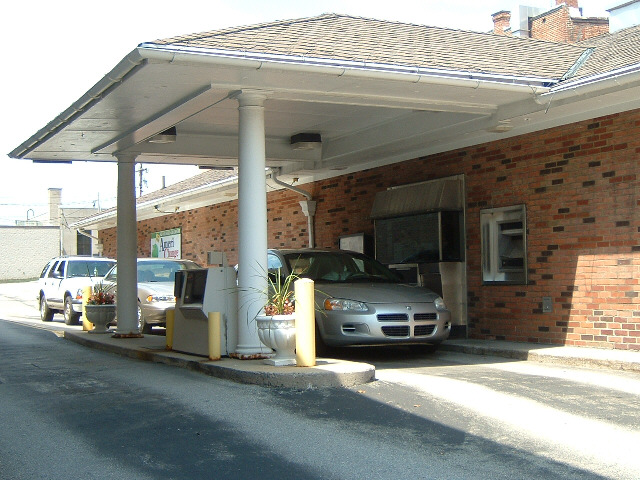 A drive-through bank! What will they think of next?