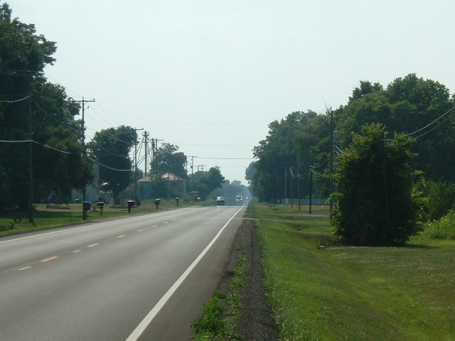 Not water, it's a mirage. I only passed through a couple of towns today and, unlike yesterday, didn'...