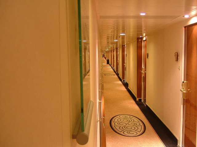 These corridors are amazing. This one leads to the library, not that you can see it from here.