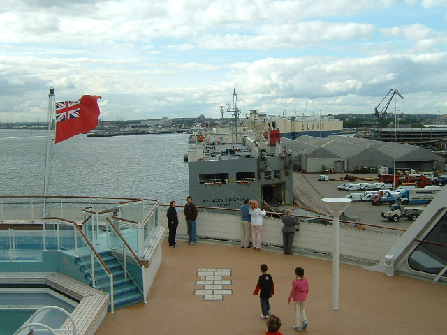 Another car transporter has turned up now.