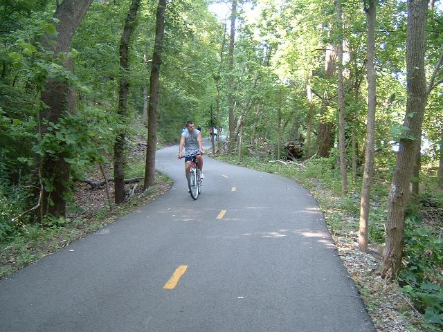 One of the pedestrian and cycle paths in the Creve Coeur area.