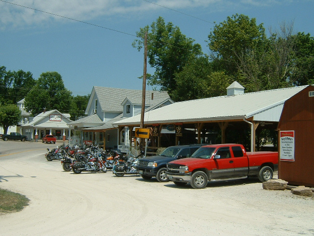 Lots of motorbikes out today. They can't use the rail trail though. This is a popular rest stop wher...