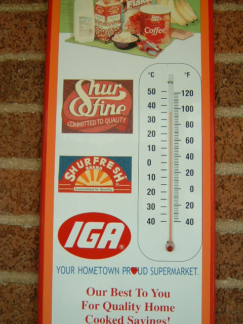 I think I've been in America too long: when I first saw this thermometer, I read the temperature as ...