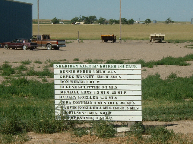 The first few towns along this road in Colorado really do seem to be where the streets have no names...