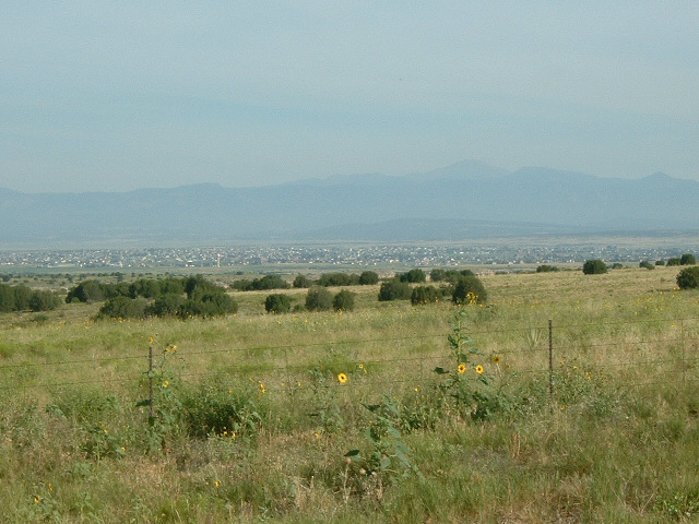 The view to my right. I could be wrong but I think the tallest mountain visible here, about two thir...