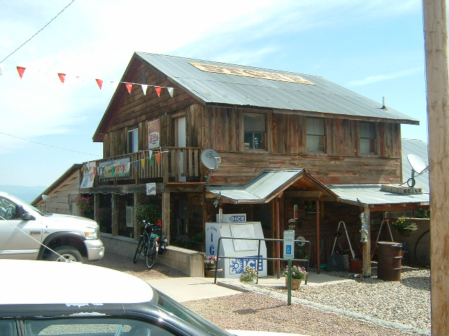 A shop situated where the proper climbing begins, just outside Wetmore. Since I was going into the m...