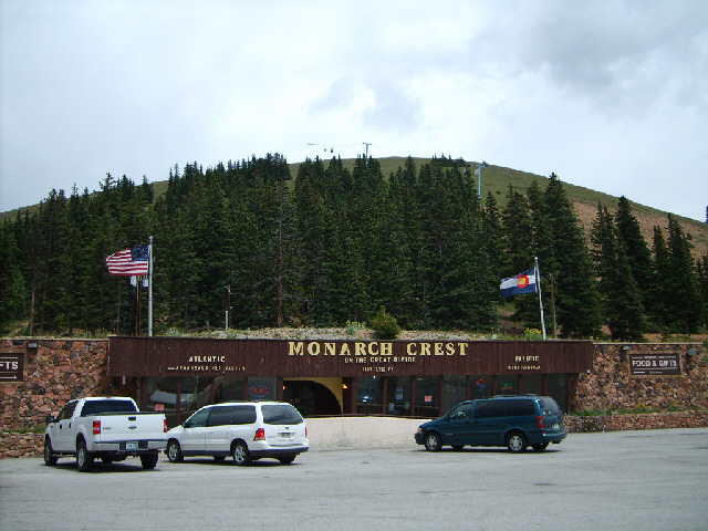 Here's the visitor centre at the summit, situated at an altitude of 11312 feet or 3448 metres, right...