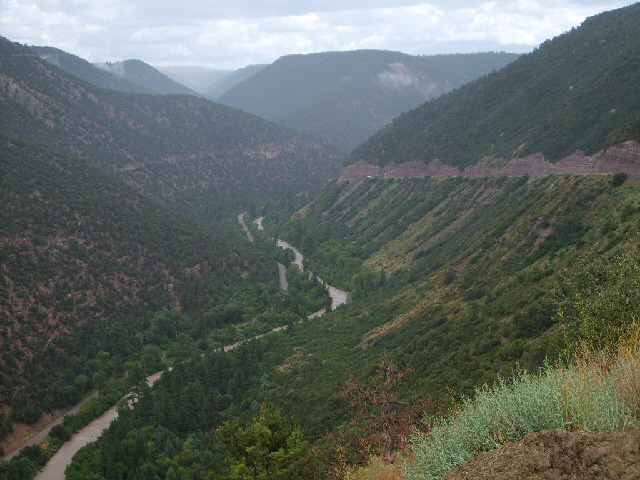 The San Miguel Canyon. I've just come up the road on the right. I've now left the Western Express ro...