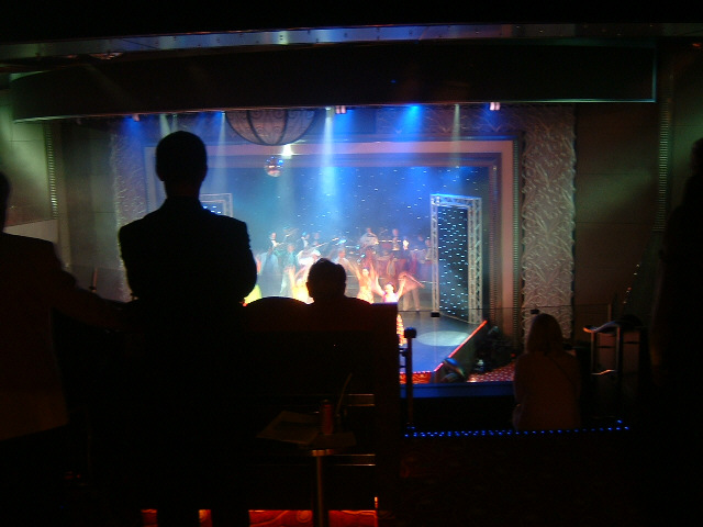 This is a rather poor view of the ship's other theatre.