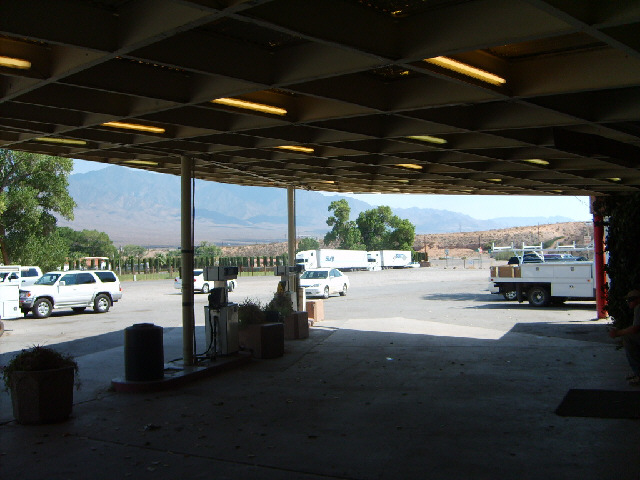 The petrol station in Littlefield, Arizona, which bills itself an an 'irrational recreation area'. T...