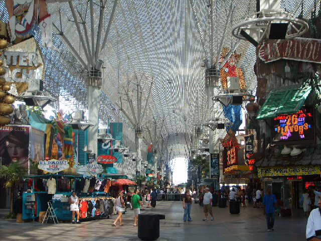 This is Fremont Street, or at least it used to be. Now it's been covered over and pedestrianised. Th...