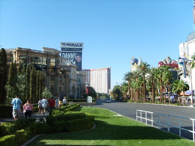 This is the part of Las Vegas where the new huge hotels are.