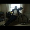 Ready to leave my flat again. Look, I've still got the same bike that I had last year. That's quite ...