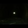 The inside of the boarded-up tunnel. It reminds me of that scene in one of the Thomas the Tank Engin...