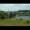 The Y-bridge in Zanesville. The Licking River meets the Muskingum here and roads from all three piec...