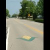 Corn painted on the road. I don't know why.