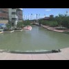 The riverside area, one of Pueblo's main tourist spots, not that there are many tourists around at t...