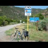 This is where Colorado route 90 becomes Utah route 46. The patches on the wheel seem to be starting ...