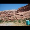 Red rocks. I thought the chemical toilet would give an idea of scale.