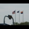 This is probably the only Arizona flag I will see. I'm not even in the state yet. This is at the 