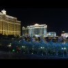 There's the Bellagio Hotel on the left, with the lake for its fountains in front of it. They don't s...