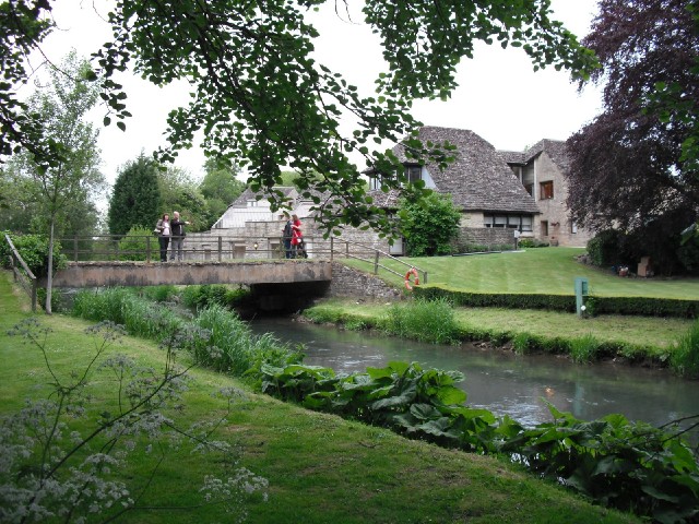 This is part of the hotel grounds. Look, there are those people again. It's a rather smart place and...