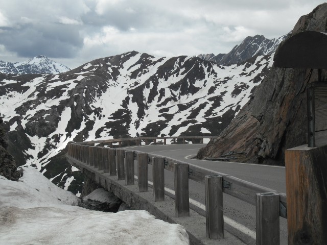 The start of the way down. It rapidly became apparent that roads in Italy wouldn't be up to the same...