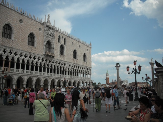 On the left is the Doge's palace.