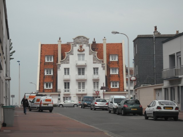 A nautical-looking building in Calais.