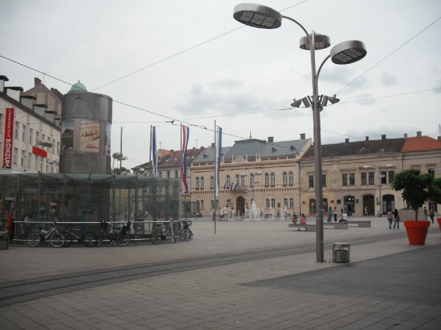 The main square in Osijek.