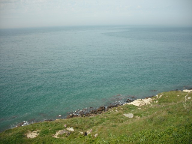 Looking out from Cap Griz-Nez. Unlike yesterday, you can't see across the Channel at the moment. It ...
