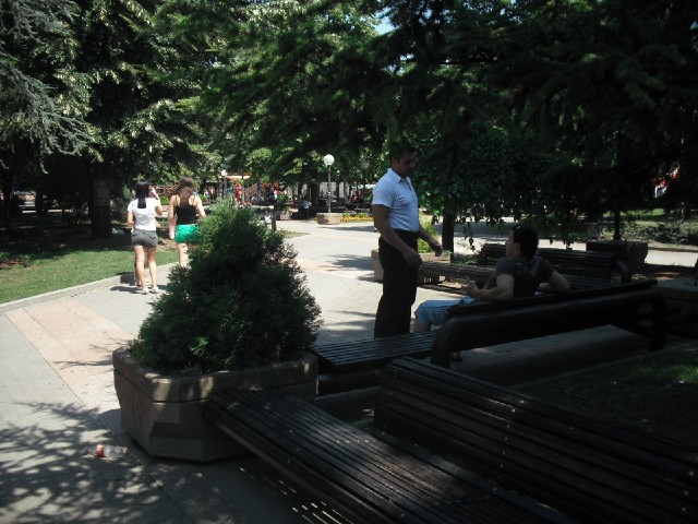 The park in Pancevo seems to have been designed primarily to provide lots of space to sit down in th...