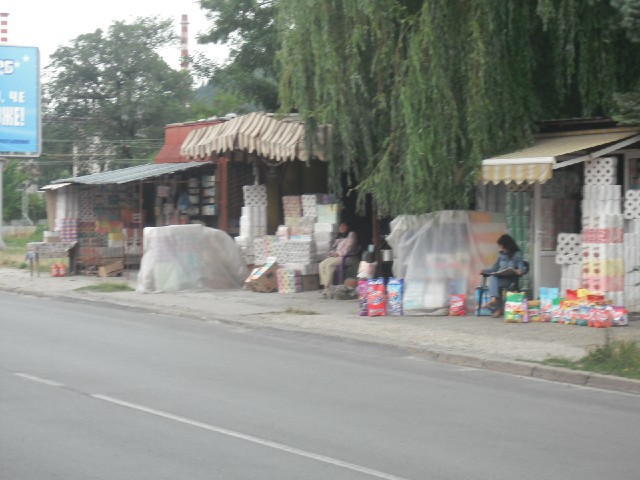 It's common to see rows of stalls by the roadside all selling the same thing. That's understandable ...