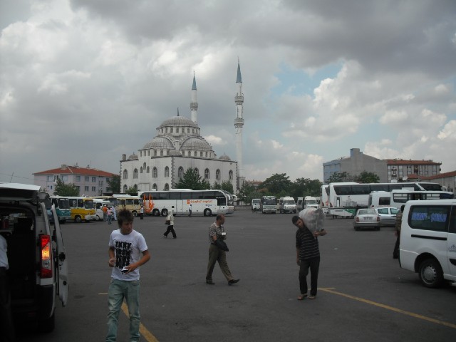 The bus station in Corlu. From Edirne to here was quite an enjoyable drive. We stopped here for a 20...