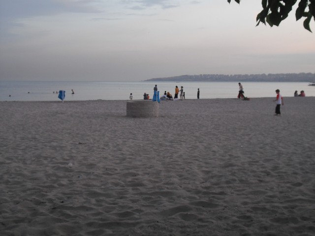 The beach.