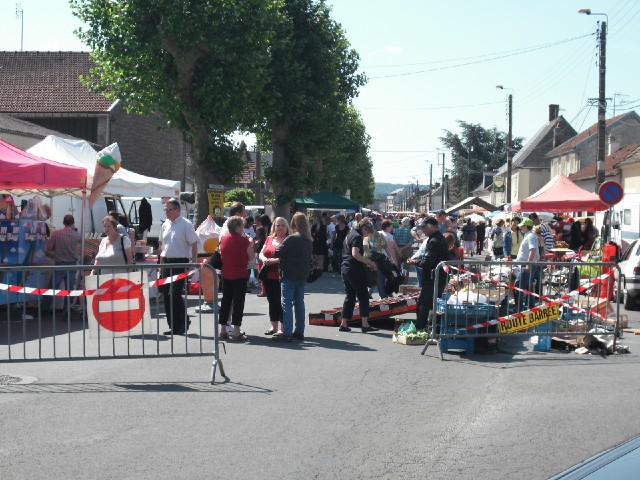 A street market in Laon. This wasn't the road I wanted to take, although it did take me rather a lon...