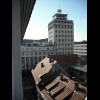 The view from my hotel room. The tower is called Neboticnik. Its upper floors are flats and when it ...