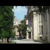 The Croatian flag. I'm sorry it's sideways but there isn't enough wind today to make proper flags fl...