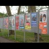 Posters for the upcoming European election. Voting takes place in Britain next Thursday but I don't ...