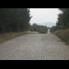 For quite a long way, this cobbled lane ran parallel to the main road. I used it going up a hill but...