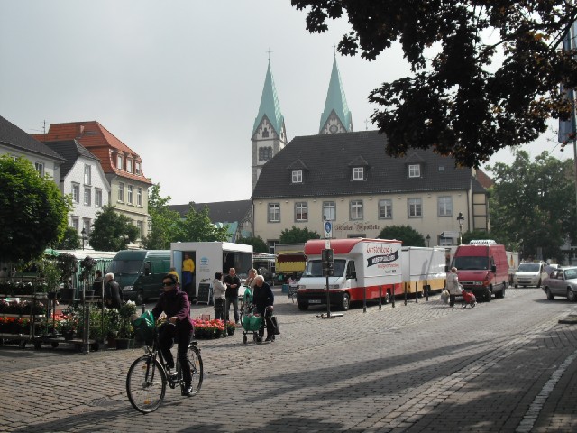 The market square in Werl.