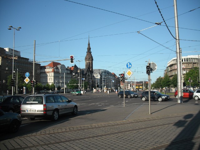 Leipzig's inner ring road.