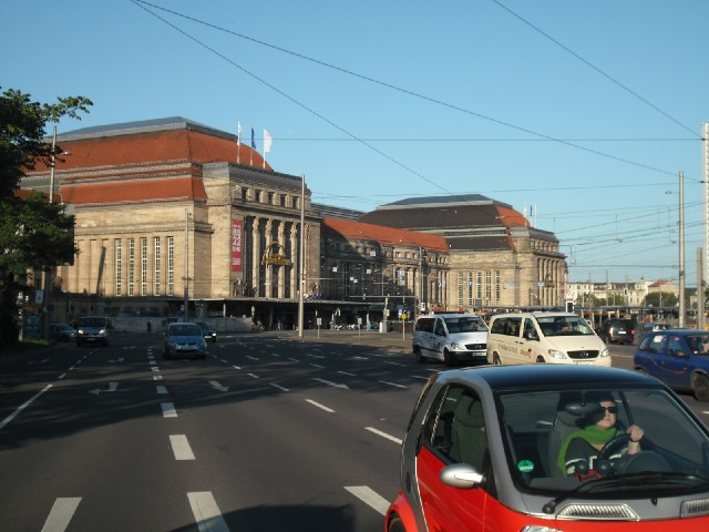 Leipzig's main station. Now that I see it, I remember having read about it. It has a ticket hall on ...