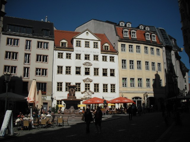 In the middle is the oldest coffee house in Europe, which now also includes a coffee museum.