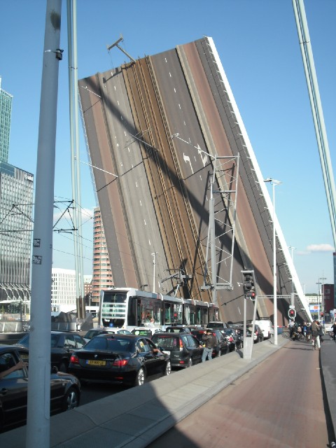 I've seen lifting bridges before but this one seemed particularly bizarre. I think it's the jaunty a...
