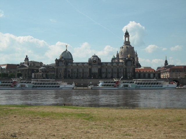 Pleasure boats in Dresden.
