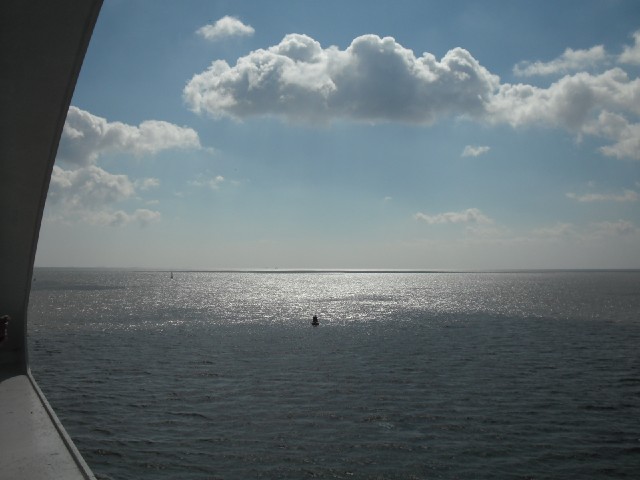 I like how you can see the shadow of the cloud on the water here.<br><br>It's a rather nice day. It ...