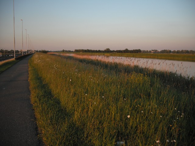 If you don't like motorways and railways, you could look this way...